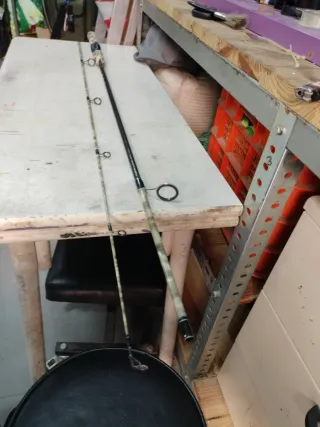 Caña de pescar camuflaje 2.10