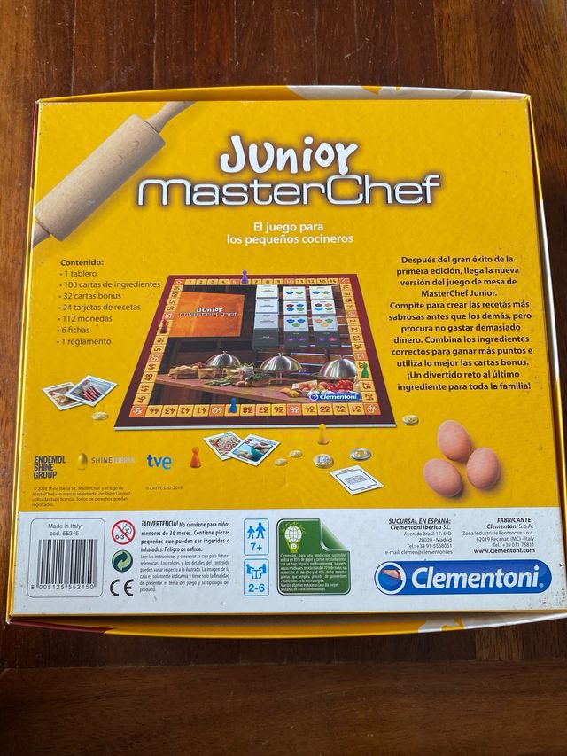 Juego de mesa Junior MasterChef