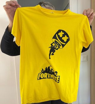 Camiseta Fortnite Marshmello Amarilla