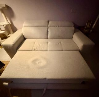 Divano 2 posti tessuto beige