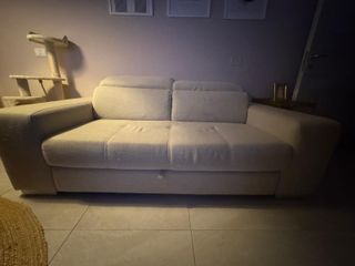 Divano 2 posti tessuto beige