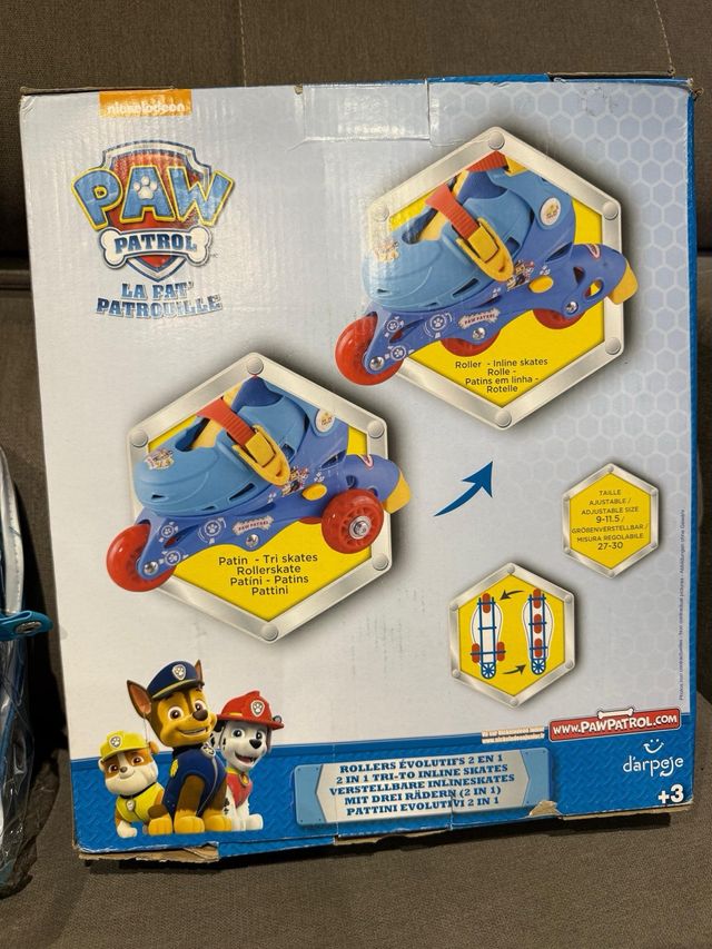 Patines Paw Patrol ajustables niño