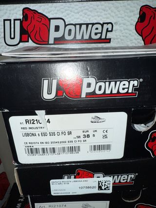 Zapatos de trabajo U Power talla 38