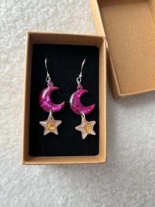 Pendientes Luna y Estrella