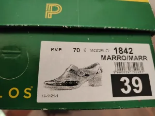 Zapatos Pitillos Marrones Talla 39