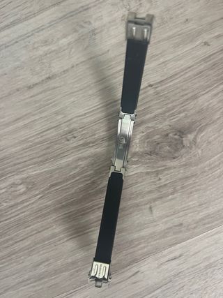 Pulsera Lotus Plata y Negro