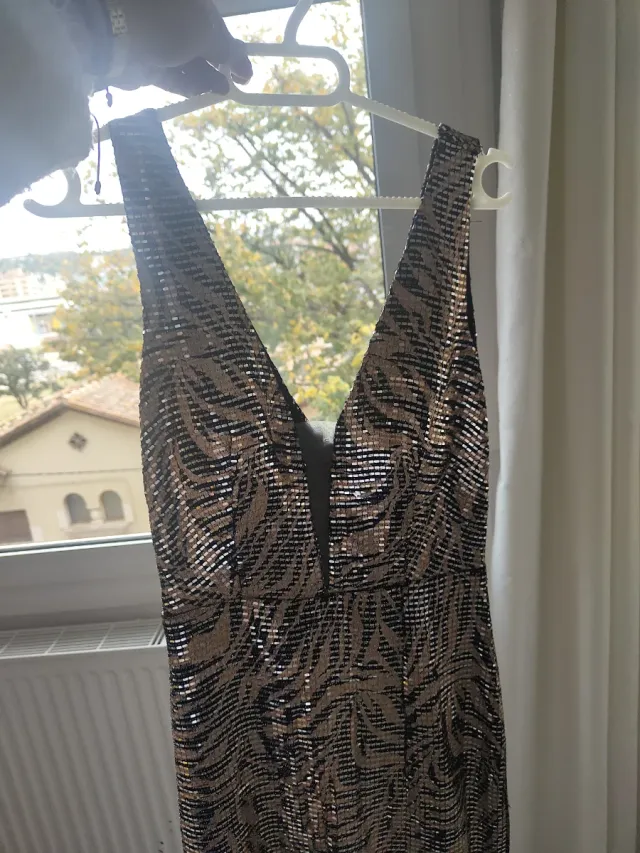 Vestido brillante lentejuelas