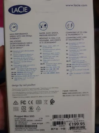 LaCie Rugged Mini SSD 1TB USB-C