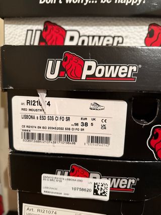 Zapatos de Trabajo U Power Talla 38 Nuevos