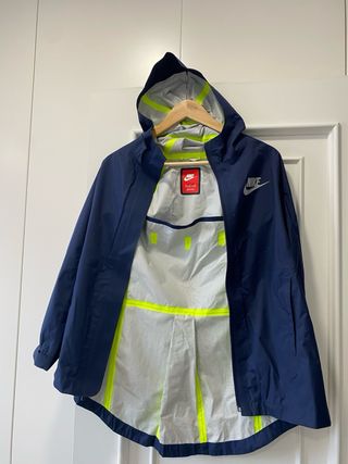 Cazadora impermeable niña Nike azul