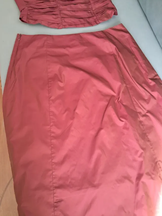 Conjunto Top y Falda Fiesta Mujer, color caldero