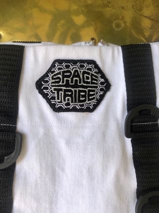 Minifalda Rockera Space Tribe Blanca y Negra