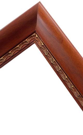 Cornice in legno ciliegio con intagli oro cm 30x40