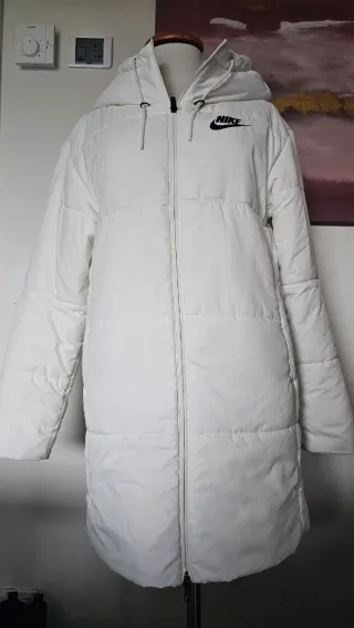 Plumífero Nike Blanco Mujer