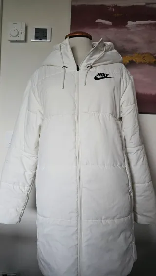 Plumífero Nike Blanco Mujer