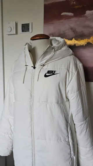 Plumífero Nike Blanco Mujer