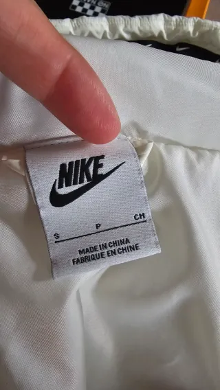 Plumífero Nike Blanco Mujer