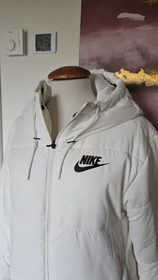 Plumífero Nike Blanco Mujer