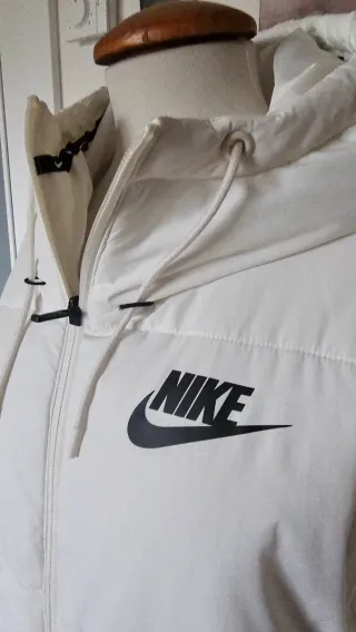Plumífero Nike Blanco Mujer