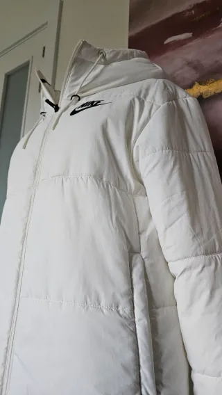 Plumífero Nike Blanco Mujer