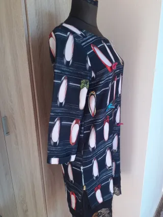 Vestido estampado bailarinas