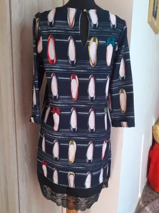 Vestido estampado bailarinas