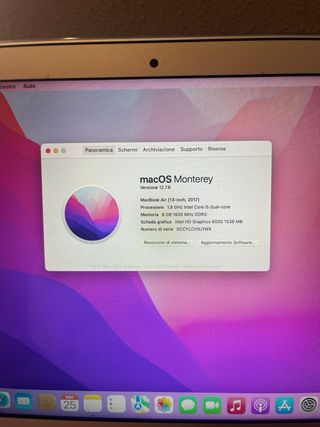 MacBook Air 13 2017 Plata