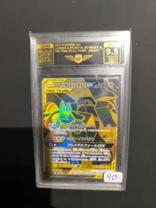 Carta Pokémon Lucario & Melmetal GX 224/173 Gold F