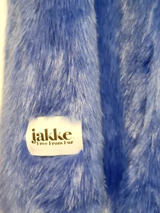 Abrigo pelo sintético  Jakke Vegan Vibes azul  S