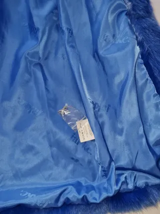 Abrigo pelo sintético  Jakke Vegan Vibes azul  S