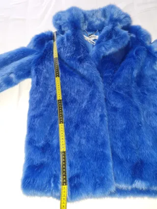 Abrigo pelo sintético  Jakke Vegan Vibes azul  S