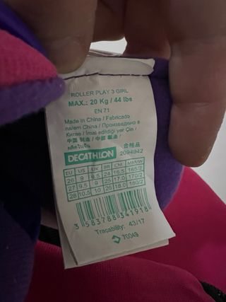 Patines Oxelo niña ajustables sin apenas uso