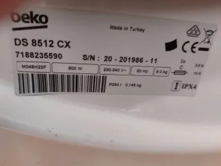 Secadora Beko DS 8512 CX ROTA!!!