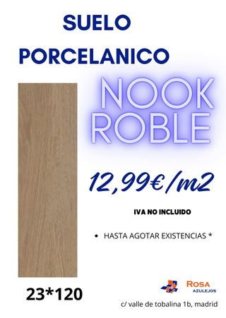 SUELO PORCELANICO NOOK ROBLE 23*120