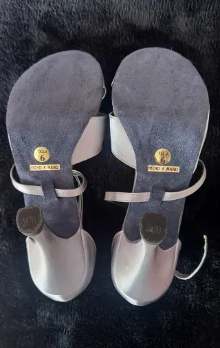 Sandalias Plata Bailes Latinos/Salsa