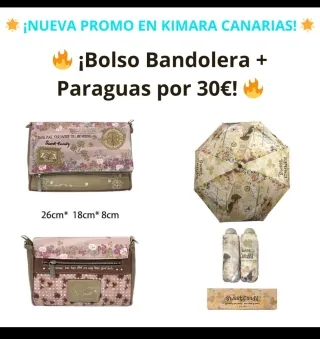 Pack Bolso bandolera y paraguas Sweet Candy