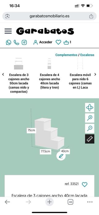 Estructura cama + 2 cajones + escalera + 1 colchon