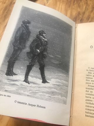 Libro de Julio Verne en portugués de 1912