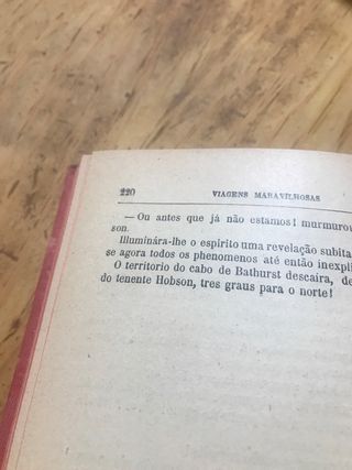 Libro de Julio Verne en portugués de 1912