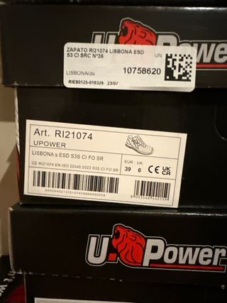 Zapatos de trabajo U Power talla 39
