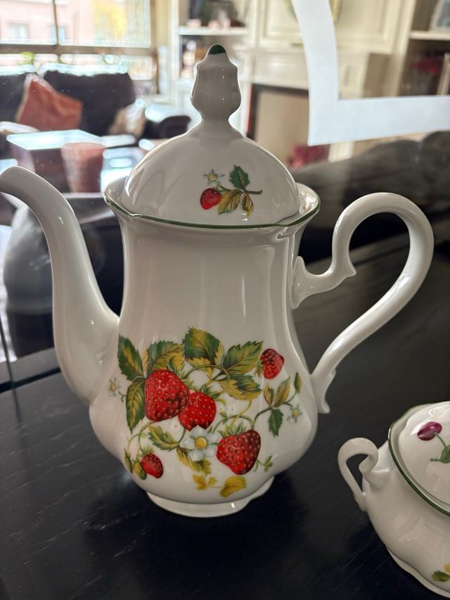 Cafetera y Azucarero Bohemia Fresas