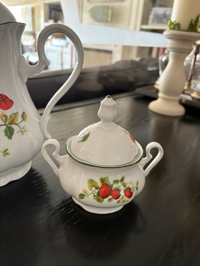 Cafetera y Azucarero Bohemia Fresas