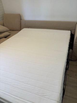 Sofá Cama con reposapies GRÖNLID 3 Plazas beige