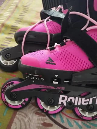 Patines Casi Nuevos, Rollerblade Rosa Talla33.5-
