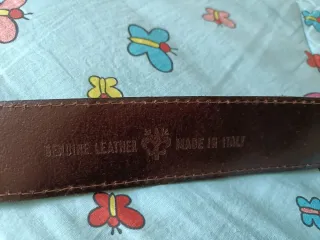 Cintura vera pelle vintage patchwork