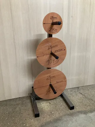 Soporte Discos de Pesas y Barras 28 mm Decathlon