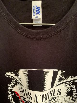 Camiseta Guns N' Roses Negra Talla XS/S