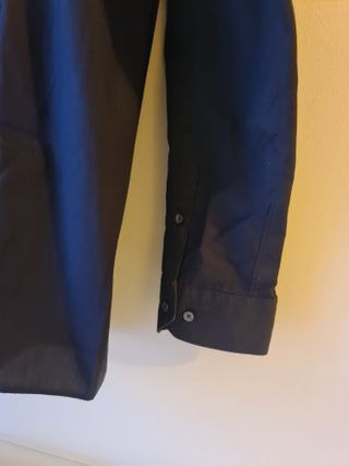 Camisa Preta Zara Slim Fit - Tamanho L 42 Shirt