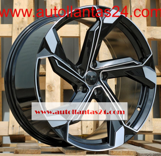 8840 JUEGO DE 4 LLANTAS AUDI RS BLACK  MET