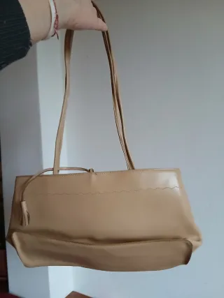 Borsa a spalla vintage beige